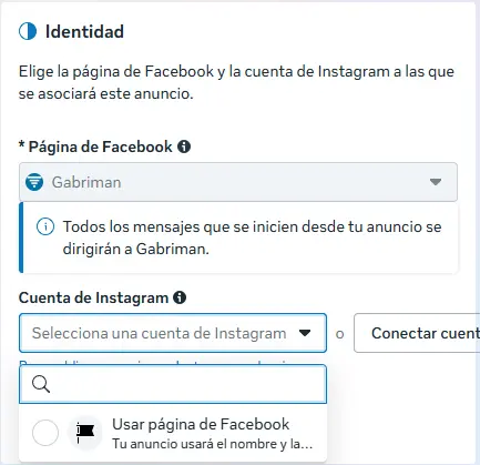 anuncios en facebook, Elegir la ubicación de los anuncios