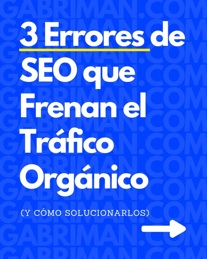 3 errores de SEO