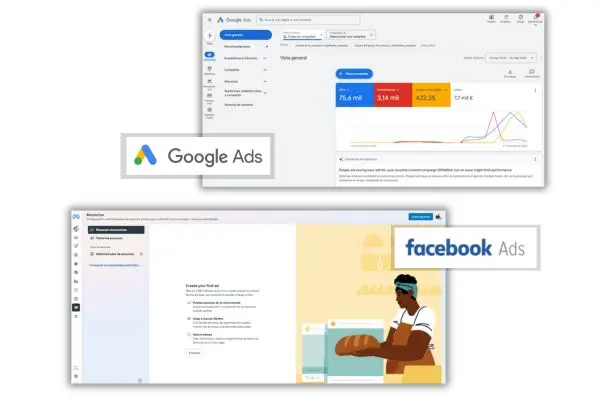 plataforma publicitaria, google ads, facebook ads